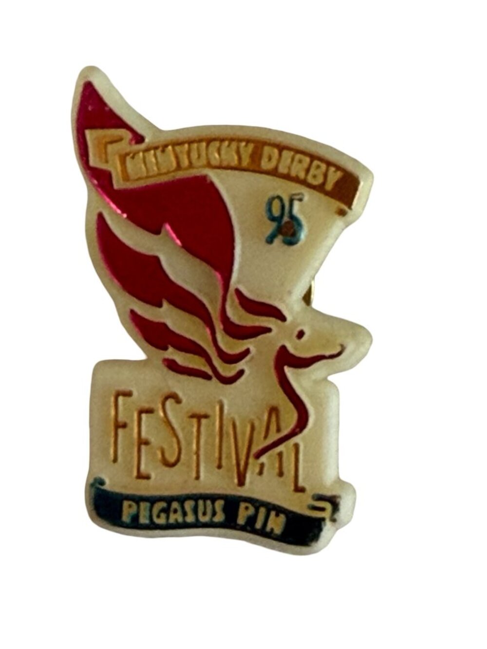 1995 Kentucky Derby Festival Pegasus Pin Lapel Pin Louisville Kentucky Horse Rac